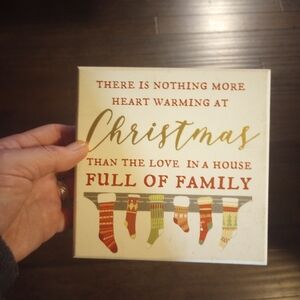 Christmas Wall Art with Gold and Red Accents